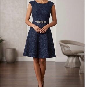 Eliza J Black Sparkle Mini Dress